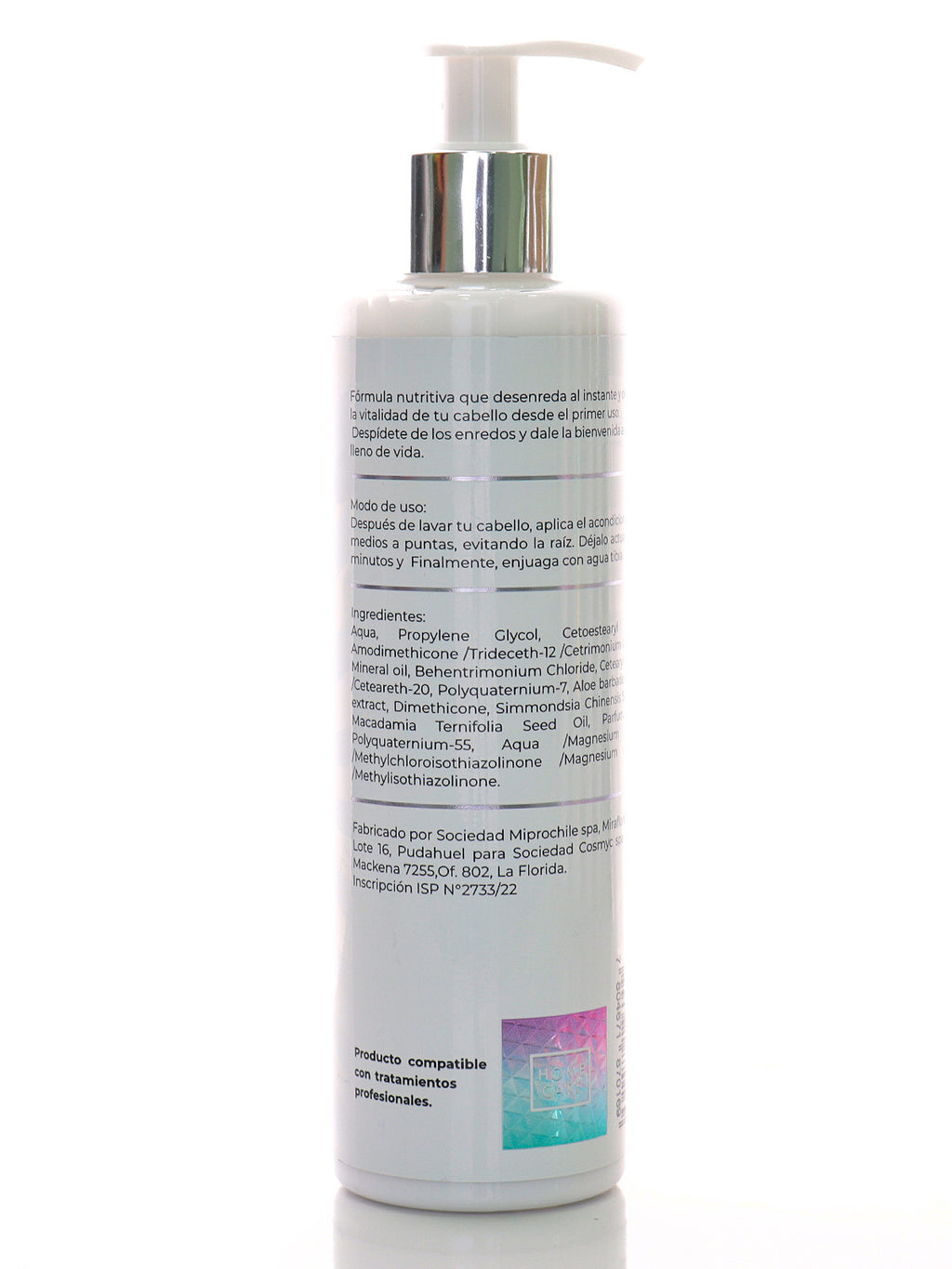 acondicionador sin sal efecto espejo 350ml chile